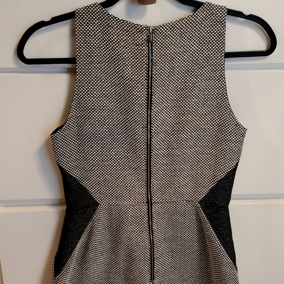 NWOT Banana Republic Tweed Sleeveless Black & Gray Fully Lined Dress - Picture 15 of 16